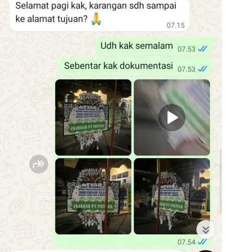 Pengiriman Papan Bunga Selamat Bidara Cina