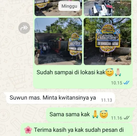 Pengiriman Papan Bunga Duka Bidara Cina