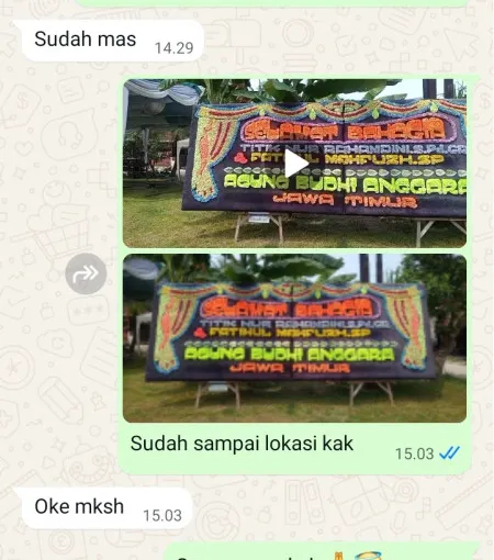Pengiriman Papan Bunga Bidara Cina
