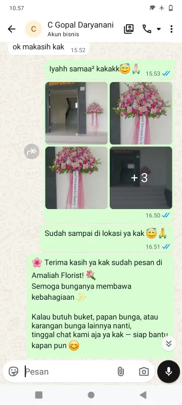 Pengiriman Karangan Bunga Bidara Cina